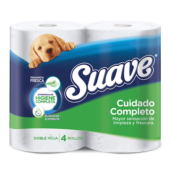 suave cuidado completo 4 rollos pack verde